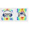 Stupell Industries Rainbow Retro Gaming Phrases 2pc Canvas Set, design by Kim Allen